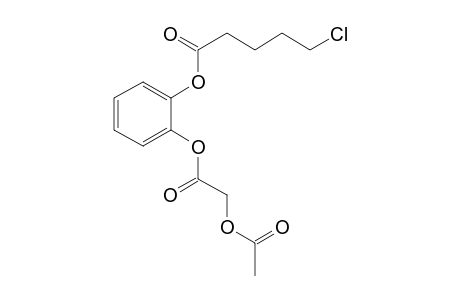 1,2-Benzenediol, o-(acethoxyacetyl)-o'-(5-chlorovaleryl)-