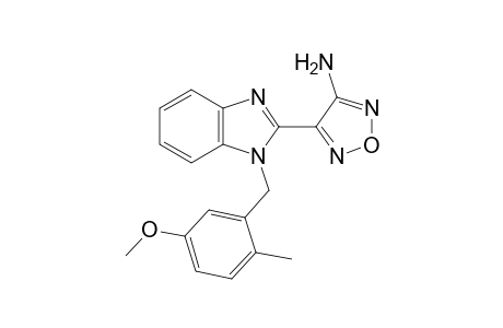 4-[1-(5-methoxy-2-methylbenzyl)-1H-benzimidazol-2-yl]-1,2,5-oxadiazol-3-amine