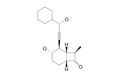 (3'S,1S,2S,3R,6S)-2-(3'-HYDROXY-3'-CYClOHEXYLPROP-1'-YNYL]-3-HYDROXY-8-EXO-METHYLBICYClO-[4.2.0]-OCTANE-7-ONE