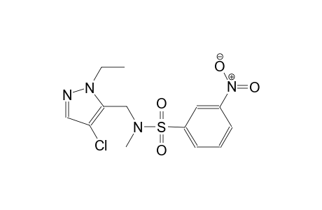 benzenesulfonamide, N-[(4-chloro-1-ethyl-1H-pyrazol-5-yl)methyl]-N-methyl-3-nitro-