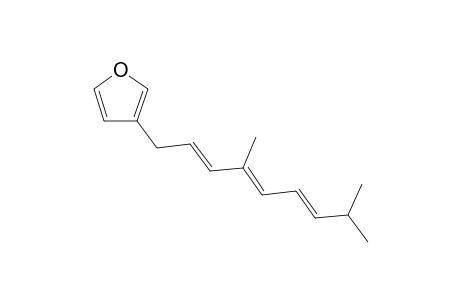 (2'E,4'E,6'E)-3-(4',8'-DIMETHYLNONA-2',4',6'-TRIENYL)-FURAN;DEHYDRODENDROLASIN