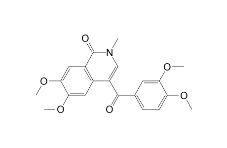 4-(3,4-Dimethoxybenzoyl)-6,7-dimethoxy-2-methyl-isoquinolin-1-one