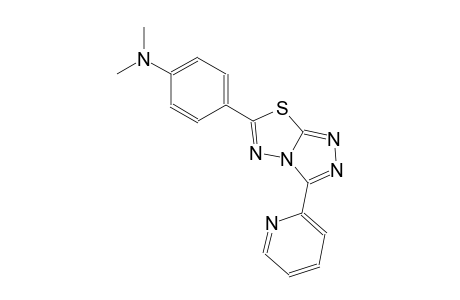 N,N-dimethyl-4-[3-(2-pyridinyl)[1,2,4]triazolo[3,4-b][1,3,4]thiadiazol-6-yl]aniline