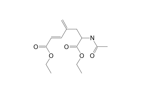 Ethyl (E)-2-acetamido-4-methylene-6-(carboethoxy)hex-5-enoate