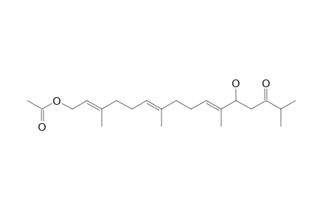 (2E,6E,10E)-12-Hydroxy-3,7,11,15-tetramethyl-14-oxohexadeca-2,6,10-trienyl acetate