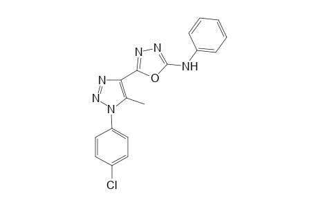 5-(1-p-Chlorophenyl-5-methyl-1,2,3-triazol-4-yl)-2-phenylamino-1,3,4-oxadiazole