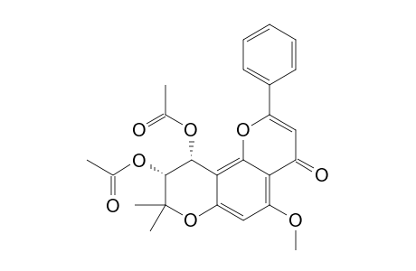 5-METHOXY-(3'',4''-DIHYDRO-3'',4''-DIACETOXY)-2'',2''-DIMETHYLPYRANO-(7,8-5'',6'')-FLAVONE