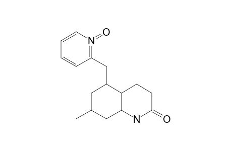 5-AXIAL-(METHYL-2-PYRIDINYL-N-OXIDE)-7-METHYL-DECAHYDRO-QUINOLINE-2-ONE