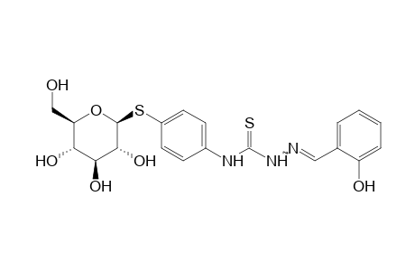 salicylaldehyde, 4-[p-(beta-D-glucosylthio)phenyl]-3-thiosemicarbazone