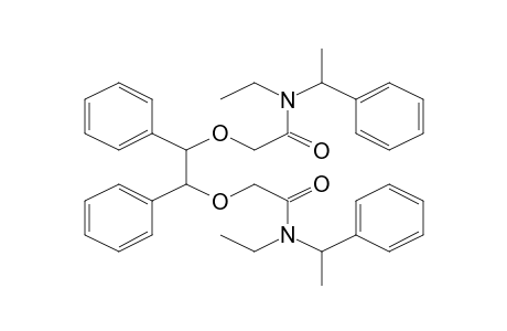 N-ethyl-2-[2-[2-[ethyl(1-phenylethyl)amino]-2-keto-ethoxy]-1,2-diphenyl-ethoxy]-N-(1-phenylethyl)acetamide
