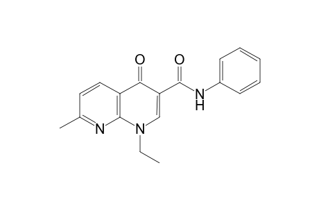 1,4-dihydro-1-ethyl-7-methyl-4-oxo-1,8-naphthpyridine-3-carboxanilide