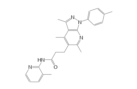 1H-pyrazolo[3,4-b]pyridine-5-propanamide, 3,4,6-trimethyl-1-(4-methylphenyl)-N-(3-methyl-2-pyridinyl)-