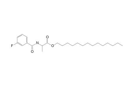 L-Alanine, N-(3-fluorobenzoyl)-, tetradecyl ester