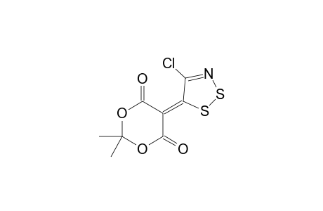 5-(4-Chloranyl-1,2,3-dithiazol-5-ylidene)-2,2-dimethyl-1,3-dioxane-4,6-dione