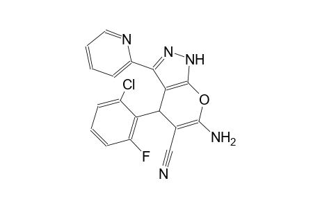 6-Amino-4-(2-chloro-6-fluoro-phenyl)-3-pyridin-2-yl-1,4-dihydro-pyrano[2,3-c]pyrazole-5-carbonitrile