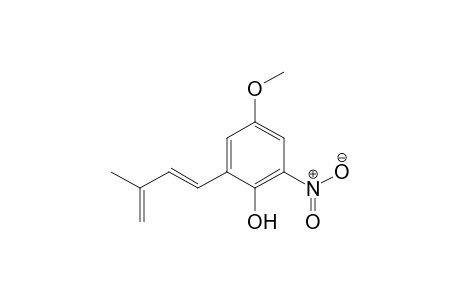 (E)-4-methoxy-2-(3-methylbuta-1,3-dien-1-yl)-6-nitrophenol