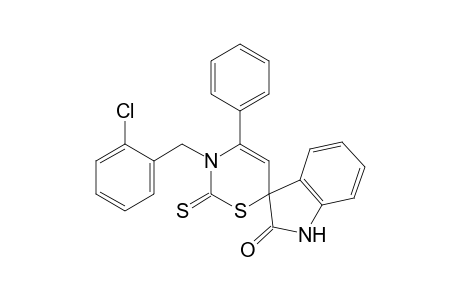 3'-(2-Chlorobenzyl)-2',3'-dihydro-4'-phenyl-2'-thioxospiro[indole-3,6'-[1,3]thiazin]-2(1H)-one
