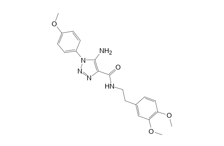 1H-1,2,3-triazole-4-carboxamide, 5-amino-N-[2-(3,4-dimethoxyphenyl)ethyl]-1-(4-methoxyphenyl)-