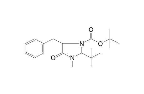 5-Benzyl-2-t-butyl-3-methyl-4-oxoimidazolidine-1-carboxylic acid, t-butyl ester