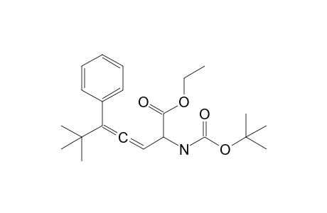 2-(Tert-butoxycarbonylamino)-6,6-dimethyl-5-phenyl-hepta-3,4-dienoic acid ethyl ester