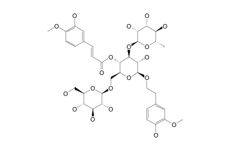 #M6;2-(3-METHOXY-4-HYDROXYPHENYL)-ETHYL-O-ALPHA-L-RHAMNOPYRANOSYL-(1->3)-[BETA-D-GLUCOPYRANOSYL-(1->6)]-(4-O-E-ISOFERULOYL)-BETA-D-GLUCOPYRANOSIDE