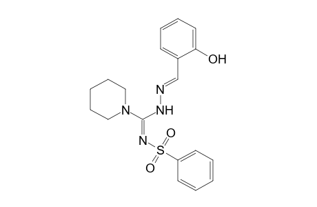 N-(phenylsulfonyl)-1-pioeridinecarboximidic acid, salicylidenehydrazide