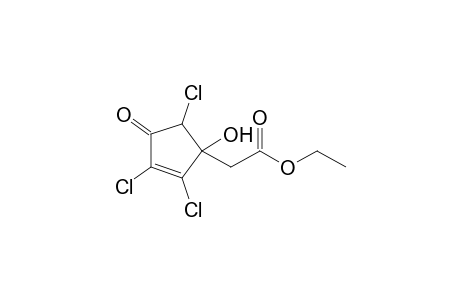 Ethyl (2,3,5-trichloro-1-hydroxy-4-oxocyclopent-2-en-1-yl)acetate