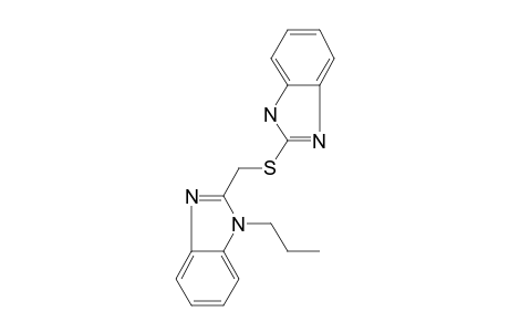 Benzimidazole, 2-(2-benzimidazolylthiomethyl)-1-propyl-