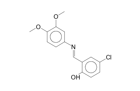 4-(2-Hydroxy-5-chlorobenzylideneamino)veratrole