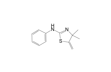 N-[(2E)-4,4-Dimethyl-5-methylene-1,3-thiazolidin-2-ylidene]aniline