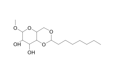 .alpha.-D-Galactopyranoside, 1-O-methyl-4,6-O-octylidene-