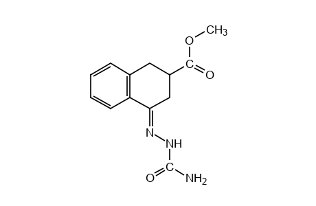 4-oxo-1,2,3,4-tetrahydro-2-naphthoic acid, methyl ester, semicarbazone