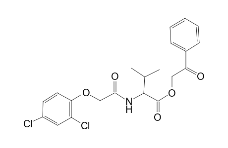 valine, N-[(2,4-dichlorophenoxy)acetyl]-, 2-oxo-2-phenylethyl ester