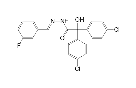 2,2-bis(4-chlorophenyl)-N'-[(E)-(3-fluorophenyl)methylidene]-2-hydroxyacetohydrazide