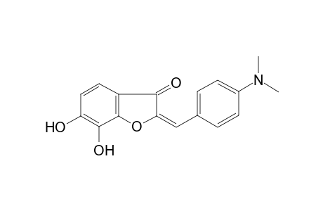 (2E)-2-[4-(dimethylamino)benzylidene]-6,7-dihydroxy-1-benzofuran-3(2H)-one