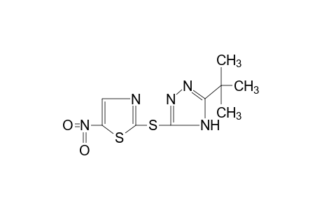 2-[(5-tert-butyl-4H-1,2,4-triazol-3-yl)thio]-5-nitrothiazole
