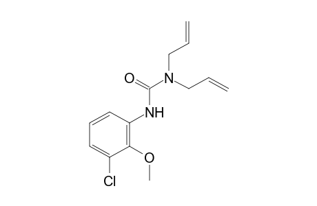 3-(3-chloro-2-methoxyphenyl)-1,1-diallylurea