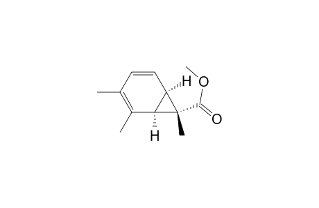 Bicyclo[4.1.0]hepta-2,4-diene-7-carboxylic acid, 2,3,7-trimethyl-, methyl ester, (1.alpha.,6.alpha.,7.alpha.)-