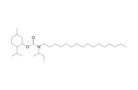 Carbonic acid, monoamide, N-(2-butyl)-N-hexadecyl-, 1-menthyl ester