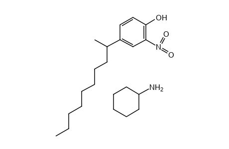 4-(1-methylnonyl)-2-nitrophenol, compound with cyclohexylamine (1:1)