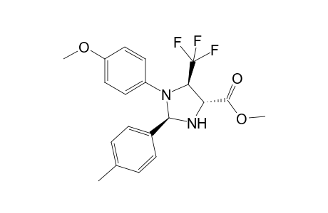 Methyl 1-(4-methoxyphenyl)-2-p-tolyl-5-(trifluoromethyl)imidazolidine-4-carboxylate