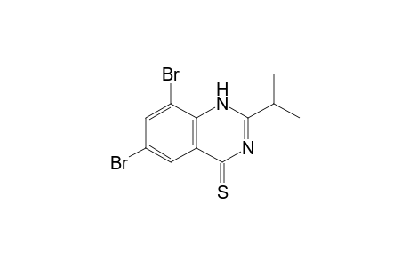 6,8-bis(bromanyl)-2-propan-2-yl-1H-quinazoline-4-thione