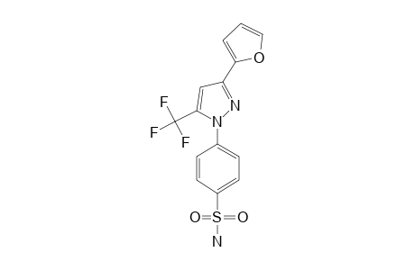 4-(3-(furan-2-yl)-5-(trifluoromethyl)-1H-pyrazol-1-yl)benzenesulfonamide