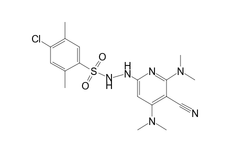 4-chloro-2,5-xylenesulfonic acid, 2-[4,6-bis(dimethylamino)-5-cyano-2-pyridyl]hydrazide