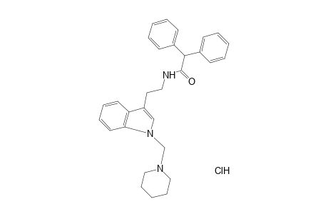 2,2-DIPHENYL-N-{2-[1-(PIPERIDINOMETHYL)INDOL-3-YL]ETHYL}ACETAMIDE, HYDROCHLORIDE