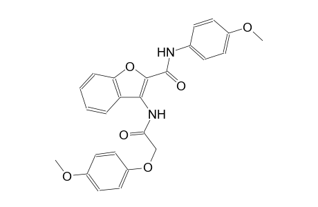 2-benzofurancarboxamide, 3-[[(4-methoxyphenoxy)acetyl]amino]-N-(4-methoxyphenyl)-