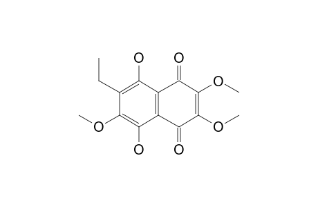 6-Ethyl-5,8-dihydroxy-2,3,7-trimethoxy[1,4]naphthoquinone