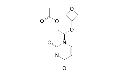 3'-O-ACETYL-3',5'-ANHYDRO-2',3'-SECOURIDINE;1-((1R)-2-ACETOXY-1-[(OXETAN-3-YL)-OXY]-ETHYL)-URACIL