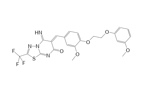 7H-[1,3,4]thiadiazolo[3,2-a]pyrimidin-7-one, 5,6-dihydro-5-imino-6-[[3-methoxy-4-[2-(3-methoxyphenoxy)ethoxy]phenyl]methylene]-2-(trifluoromethyl)-, (6Z)-