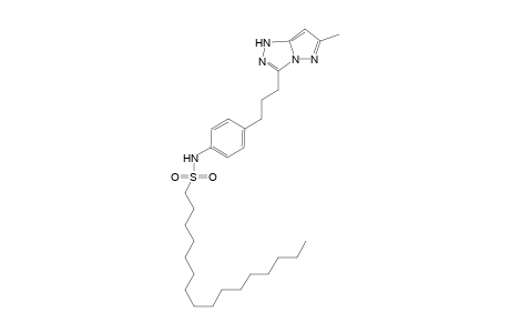 1-Hexadecanesulfonamide, N-[4-[3-(6-methyl-1H-pyrazolo[5,1-c]-1,2,4-triazol-3-yl)propyl]phenyl]-